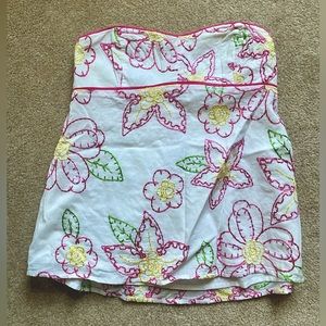 Lily Pulitzer Embroidered Tube Top 4
